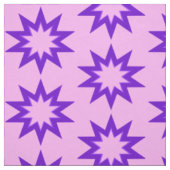 Tissu d'étoiles rose et violet (Échantillon)