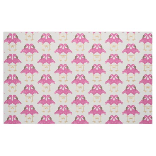 Tissu Deux flamands dansants (Fat Quarter)