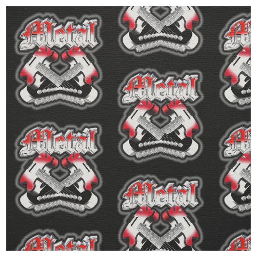 Tissu Deux guitares (Échantillon)