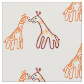 Tissu Deux petites girafes (Fermer)