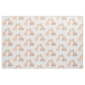 Tissu Deux petites girafes (Fat Quarter)