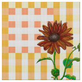 Tissu Deux tournesols à plis (Fermer)