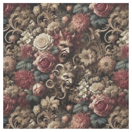 Tissu Dévilerie décadente - Carrelage classique gothique (Fermer)
