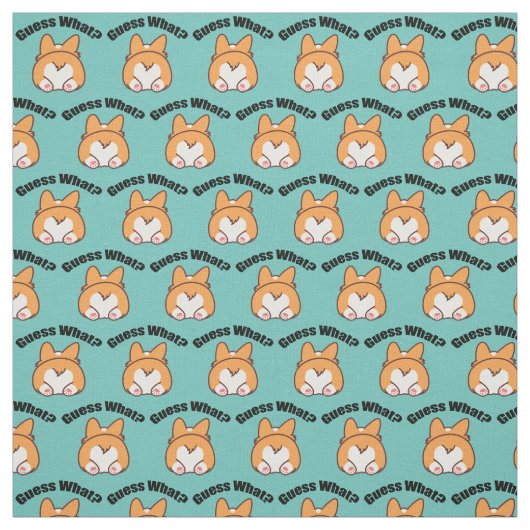 Tissu Devinez ce Corgi Butt (Échantillon)