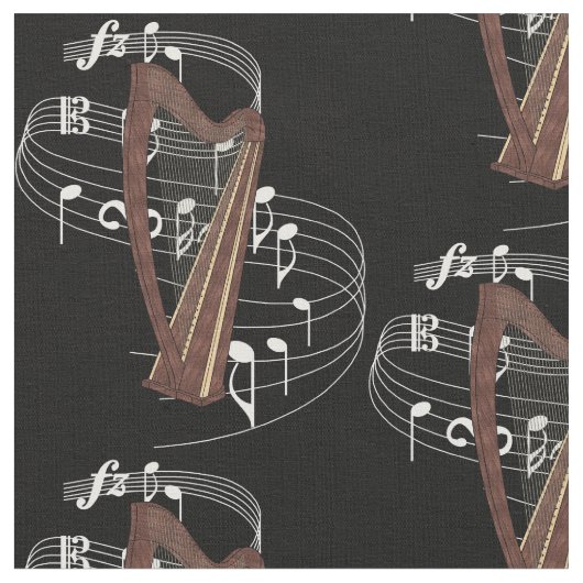 Tissu d'harpe - obscurité (Fermer)