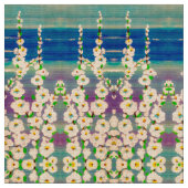 Tissu d'hollyhocks d'été (Fermer)