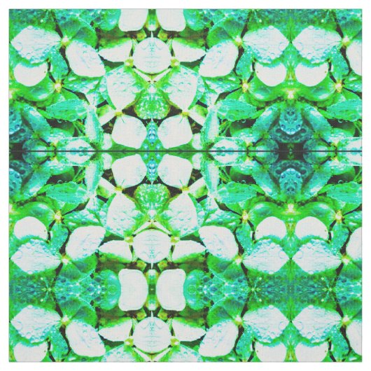 Tissu d'hortensia vert (Échantillon)