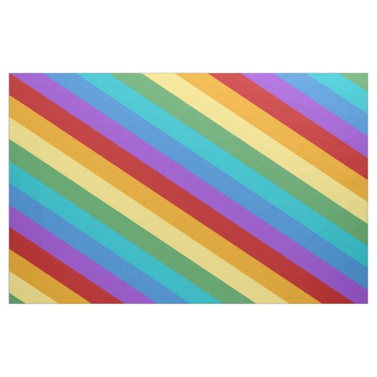Tissu diagonal de motif de rayures de couleur (Fat Quarter)