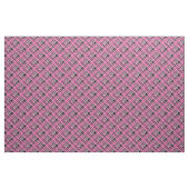 Tissu Diagonale rose, grise et noire (Yard)