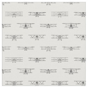 Tissu Diagrammes d'avion anciens rétro-anciens avions