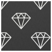 Tissu Diamant - Blanc sur Noir (fermé)
