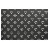 Tissu Diamant - Blanc sur Noir (Fat Quarter)
