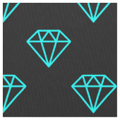 Tissu Diamant - Cyan sur Noir (fermé)