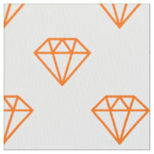 Tissu Diamant - orange sur blanc (fermé)