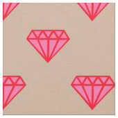 Tissu Diamant : rose et rouge (Fermer)