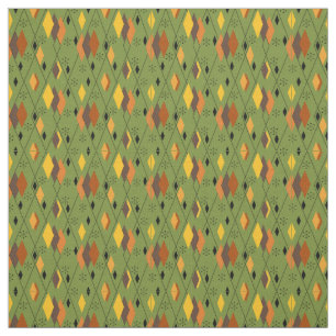 Tissu Diamants atomiques des années 1970