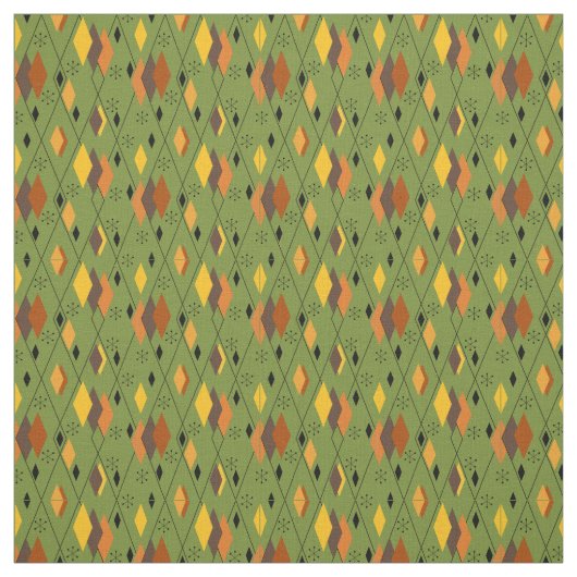 Tissu Diamants atomiques des années 1970 (Échantillon)