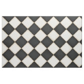 Tissu Diamants blancs noirs et antiquités (grande échell (Fat Quarter)