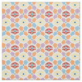 Tissu Diamants colorés ikat géométrique (Échantillon)