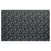 Tissu Diamants de l'âge de l'espace bleu gris noir (Yard)