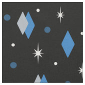Tissu Diamants de l'âge de l'espace bleu gris noir (Fermer)