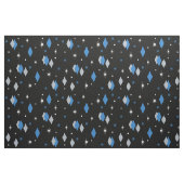 Tissu Diamants de l'âge de l'espace bleu gris noir (Fat Quarter)