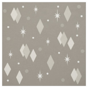 Tissu Diamants de l'âge spatial Taupe Lumière Brown