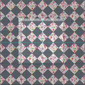 Tissu diamants de plomb coupés en papier (Carreau)