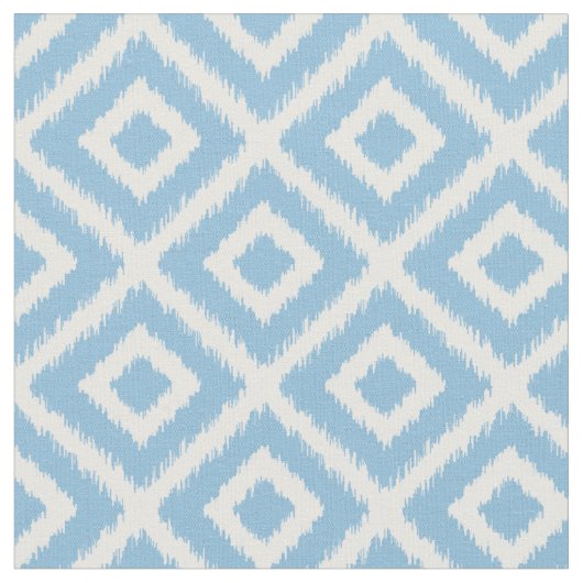 Tissu Diamants d'Ikat bleu ciel (Fermer)