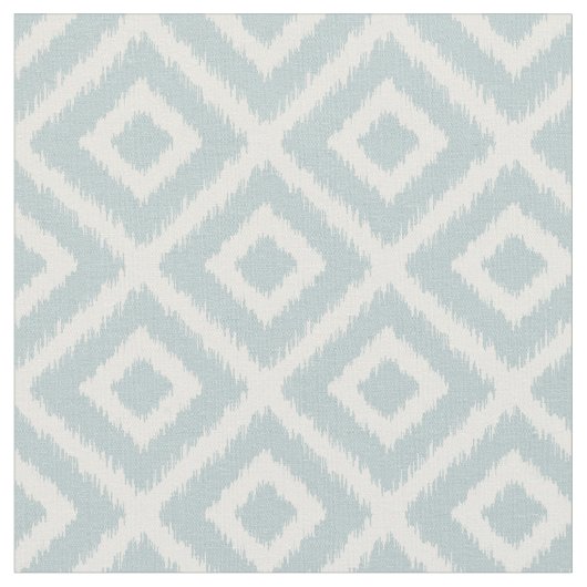 Tissu Diamants d'ikat bleu nuage (Fermer)