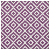 Tissu Diamants d'Ikat pourpre de prune (Échantillon)