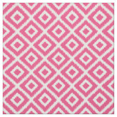Tissu Diamants d'Ikat rose chaud (Échantillon)
