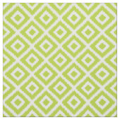 Tissu Diamants d'Ikat vert pomme (Échantillon)