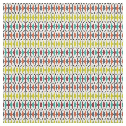 Tissu Diamants et Starburts (Échantillon)