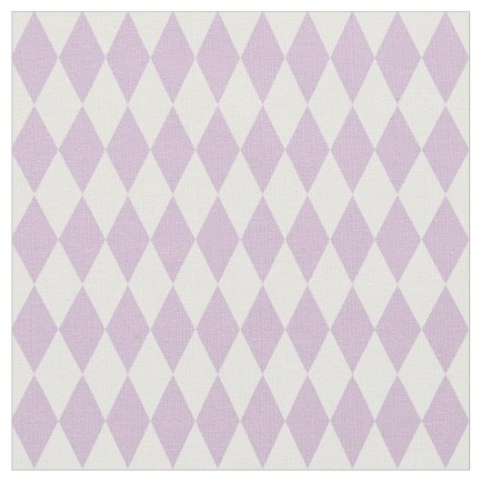 Tissu Diamants Harlequin Blanc et Violet Clair (Fermer)