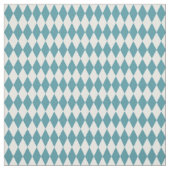 Tissu Diamants Harlequin Blanc & Sarcelle (Échantillon)