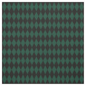 Tissu Diamants Harlequin Noir & Vert Foncé (Échantillon)