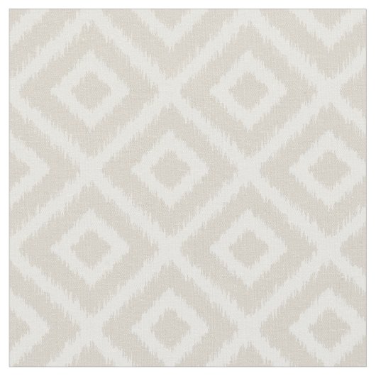Tissu Diamants Ikat Beige Lin (Fermer)