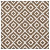 Tissu Diamants Ikat Brown au chocolat (Échantillon)