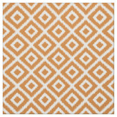 Tissu Diamants Ikat Orange Brûlé (Échantillon)