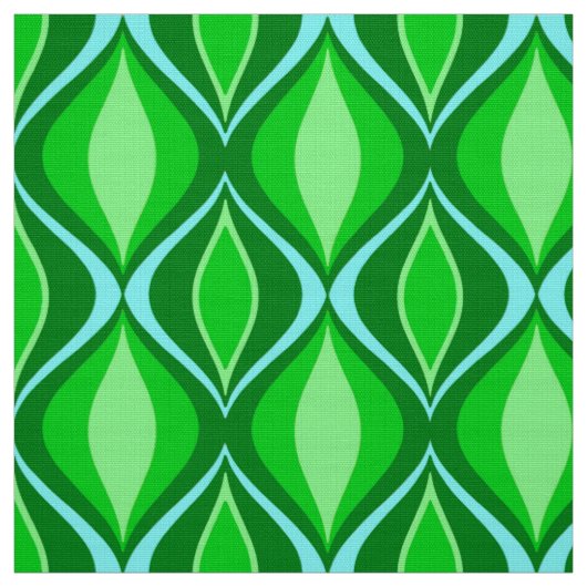 Tissu Diamants modernes de la moitié du siècle, vert (Échantillon)