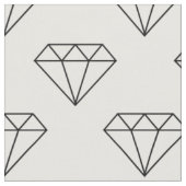 Tissu Diamants Noir Et Blanc (Fermer)