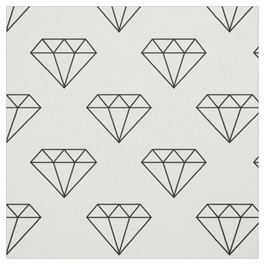 Tissu Diamants Noir Et Blanc (Échantillon)