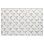 Tissu Diamants Noir Et Blanc (Fat Quarter)