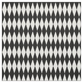 Tissu Diamants noirs et blancs de harlequin grands (Échantillon)