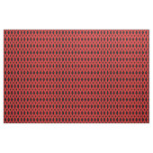 Tissu Diamants noirs et rouges (Yard)