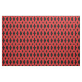 Tissu Diamants noirs et rouges (Fat Quarter)