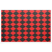 Tissu Diamants noirs rouges (Fat Quarter)