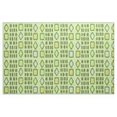 Tissu Diamants rétro Rectangles Chartreuse (Fat Quarter)