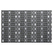 Tissu Diamants rétro Rectangles gris noir (Fat Quarter)